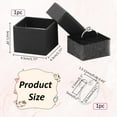 thumbnail image 2 of Anillo de plata de ley 925 en blanco de 0,2 x 0,1 pulgadas, con forma de puño abierto, ajustable, con garra, con engastes de anillo giratorio y cajas de regalo., 2 of 8