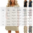 thumbnail image 3 of Jaunzuar Mini Dresses for Women Short Sleeve Crew Neck Summer Dresses Vacation Everyday Wear Beach Dresses with Pockets, S-2XL, 3 of 9