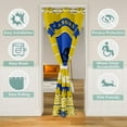 thumbnail image 2 of Erosebridal Sports Themed Door Curtain for Doorway Privacy,Football City Blackout Curtain 42"W X 84"L for Bedroom Living Room,Rugby Room Divider Curtain,Football Door Drape,Yellow Blue(Los Angeles), 2 of 5