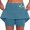 Sky Blue, variant on Tennis Skirts for Women's Summer Mid Rise Culottes with Pockets Athleisure Two Short Skirts for Everyday Comfort Style Sky Blue L