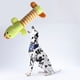 thumbnail image 5 of Juguete de peluche para perro, lindo animal a rayas con 4 patas, juguete masticable chirriante para perro, para mascotas, perros y gatos, para limpiar los dientes y rechinar los dientes., 5 of 12