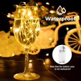 thumbnail image 3 of Fairy Lights btfarm, paquete de 10 unidades, funciona con pilas, 3 m, impermeables, 3 of 7