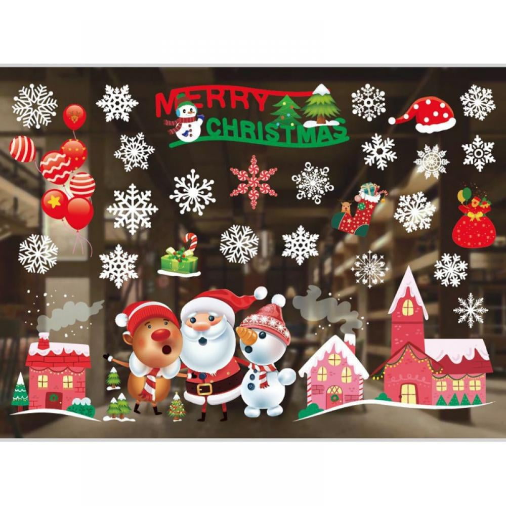 1×Christmas Santa Wall Window Sticker Removable PVC Decal Xmas Home Party Decor 1×Christmas Santa Wall Window Sticker Removable PVC Decal Xmas Home Party Decor