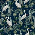 thumbnail image 3 of uniQstiQ Heron and Leaves Wallpaper Peel-and-Stick 25"W x 125"H, 3 of 3