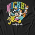thumbnail image 3 of Disney Mickey Mouse Women's Arched Running Group T-Shirt (Black, S-XXL), 3 of 4
