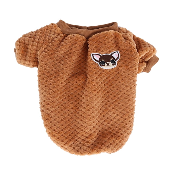Greeniant Ropa para perros Disfraces Estilo simple Suéter multicolor para mascotas Cachorros Camisa Suavidad Mantener caliente Cachorro Chaleco Café L Ropa para mascotas Café L Greeniant PT003805-08B