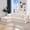 Checked White, variant on Modular Sectional Sofa Couches L-Shape Couch 3 Seat Modular Sofa Memory Foam Sectional Couches for Living Room, Cloud Couch with Oversized Chaise (Grey, Stripe (Left Facing Chaise))
