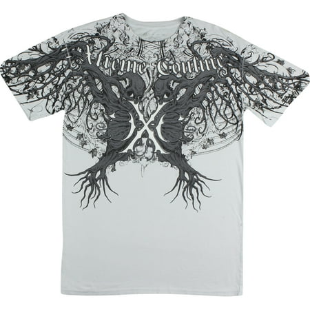 - Xtreme Couture Mens Nebula T-Shirt -Silver