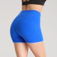 thumbnail image 3 of Pantalones cortos de yoga para mujer, de secado rápido, transpirables, elásticos, de cintura alta, ajustados, 3 of 8