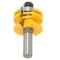 thumbnail image 2 of Rail Stile Router Bit, Professional Cabinet Door Tenon Milling Cutter 1/2in Round Shank YG6 Alloy Flute  For Particleboard For Carpenter, 2 of 8