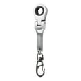 thumbnail image 1 of Bgsha Small 10mm Ratchet Spanner Portable Wrench with Key Chain 180 Degree Rotatable, 1 of 9