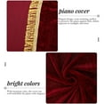 thumbnail image 3 of WHAMVOX Red Piano Cover 1Pack for Electric Keyboard Accessory with Velvet, 3 of 6