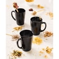 thumbnail image 4 of Juego De 4 Tazas De Opal Para Cafe Morning Moderna Negra, 4 of 5