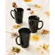 thumbnail image 4 of Juego De 4 Tazas De Opal Para Cafe Morning Moderna Negra, 4 of 5