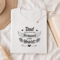 thumbnail image 3 of Jollimate Dad Always On My Mind Forever In My Heart Graphic T-Shirt, Memorial Tribute Women's Shirt, 3 of 6