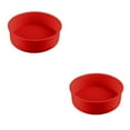 thumbnail image 3 of Guardoinrt 1/2/3 Wedding Birthday Party Cake Restaurant Reusable Washable Mousse Round Mould Kitchen Gadget Accessories Red 8 Inch 2PCS, 3 of 6