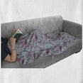 thumbnail image 6 of Spring Soft Flannel Fleece Throw Blanket, Vintage Engraving Style Romantic Reviving Nature with Perching Birds and Flowers, Cozy Plush for Indoor and Outdoor Use, 50" x 70", Multicolor, by Ambesonne, 6 of 6