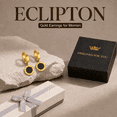 thumbnail image 3 of Eclipton® Trendy Gold Dangle Earrings for Women, 14K Gold Plated, Lightweight Hypoallergenic Jewelry, Fashion Accessories, Gifts for Women, 3 of 7