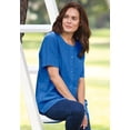thumbnail image 6 of Woman Within Plus Size Short-Sleeve Crinkle Shirt, 6 of 6
