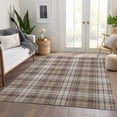 thumbnail image 6 of Addison Rugs Mayfield Premium Machine Washable Transitional Plaid Brown Rectangle Rug, 9' x 12', 6 of 6