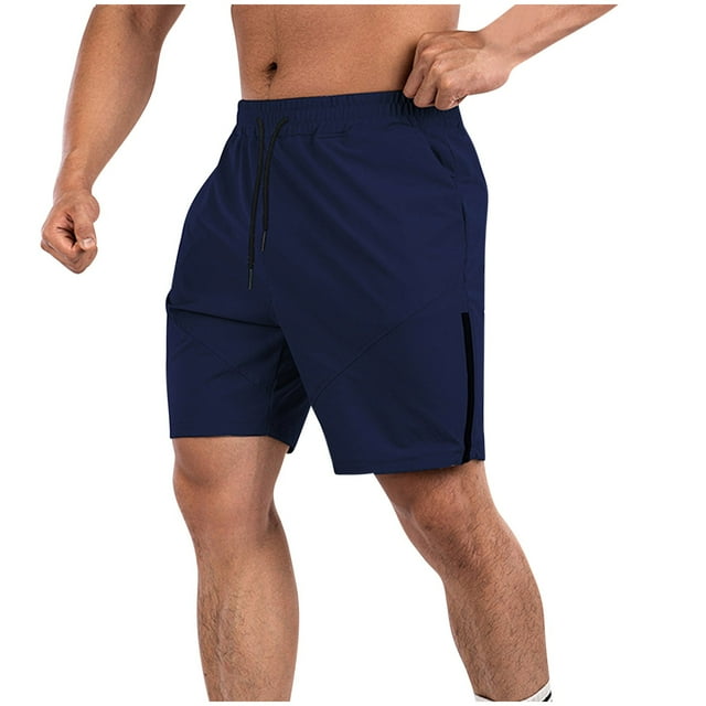 pstuiky Pantalones cortos deportivos, Pantalones cortos deportivos de verano para hombre, transpirables, de cinco puntos, para actividades al aire libre Pantalones cortos de golf
