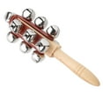 thumbnail image 1 of Handheld Jingles Bells, Smooth Anti-Rust Sleigh Bell Stick,  Lightweight Beginners for Dancing Parties Concerts, 1 of 7