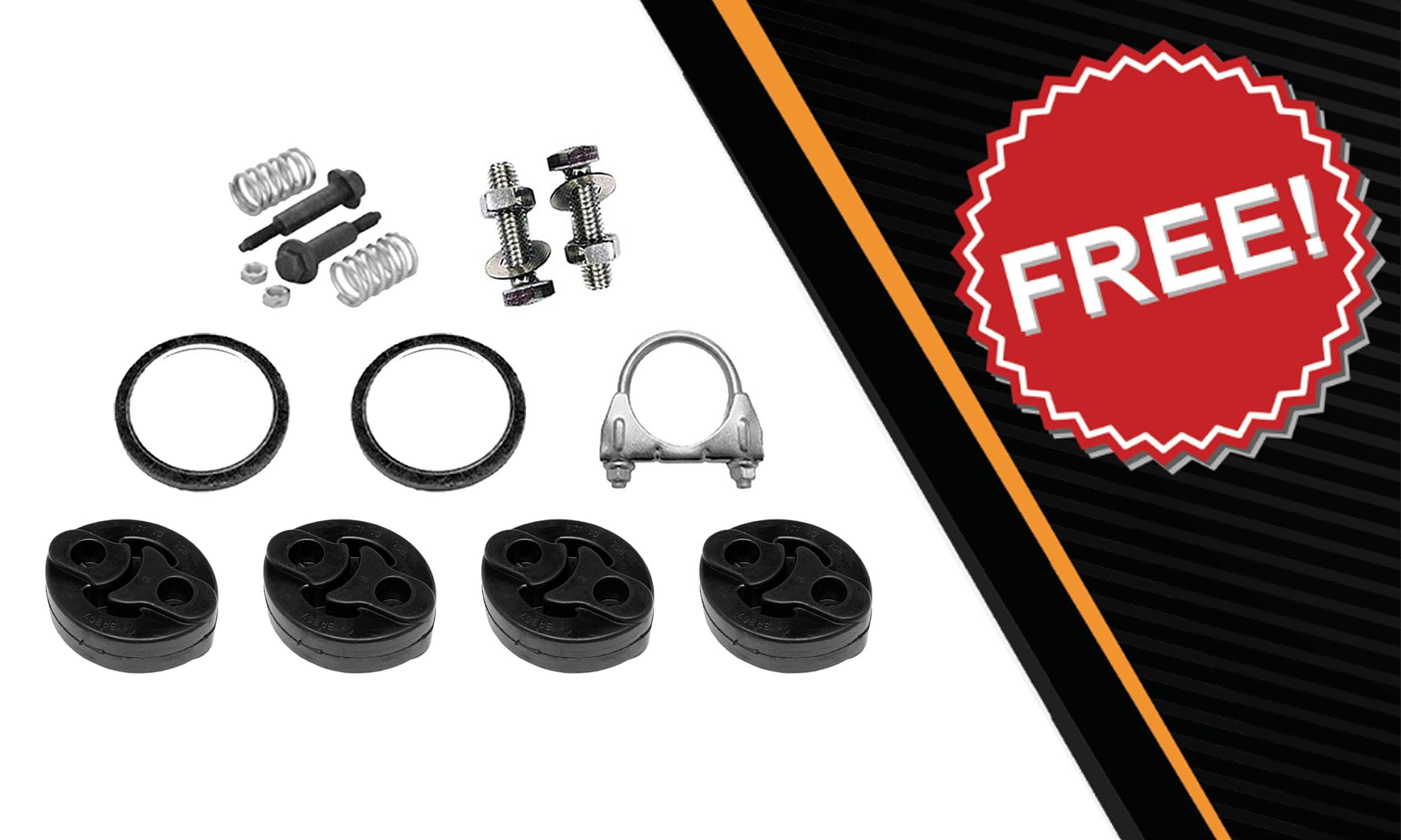 Northeastern Exhaust Resonator Pipe Muffler Kit Fits 2014-2018 Nissan Versa Note 1.6L - Direct Fit | Stainless Steel Complete System