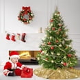 thumbnail image 4 of Falda para árbol de Navidad MODFUNS, lentejuelas doradas, 116 cm de diámetro, 4 of 6