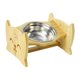 thumbnail image 5 of Tazón de comida para gatos jinwen elevado comedero para mascotas plato de alimentación antideslizantes portátiles 19cmx23.8cmx13.5cm Cuencos para gatos elevados, 5 of 8