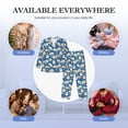 thumbnail image 7 of KLL Swan Birds Sleepwear Mens Flannel Pajamas,Long Cotton Pj Set, 7 of 7