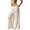 White, variant on Women's Crochet Lace Pants Ruffle Layered Elastic Waist Mesh Hollow out Solid Color Trousers Loose Fit Lightweight Breathable Summer Stylish Cover up Beach Pants Black XXL