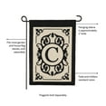 thumbnail image 3 of Evergreen 12.5 in. x 18 in. Cambridge Monogram Garden Applique Flag Letter C, 3 of 5
