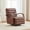 Brown, variant on Noble House Brynn 30.7" PU Swivel Accent Chair, 360° Tufted Lounge Armchair with Wooden Arms, Living Room, Brown