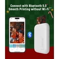 thumbnail image 4 of Liene 2x3&rdquo; Photo Printer, Mini Picture Printer w/ 10 Zink Adhesive Paper, Bluetooth 5.0, Compatible w/iOS & Android, Portable Color Mono Instan, 4 of 8