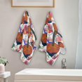 thumbnail image 3 of Colorful Mushroom Eyes Hand Towels 2 PCS, Fantasy Butterfly Kitchen Towel Ultra Soft and Highly Absorbent,Decorative Fingertip Face Towel for Bathroom Hotel, 28.3"x14.4", 3 of 5