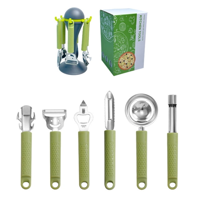 Vrorvz Versatile 6 piece Kitchen Tool Set Home Peeling Knife and Bottle Opener for Baking and Fruit Prep Long Lasting Ergonomic Kitchenware Easy to Clean and Store Suit for Home Cooks