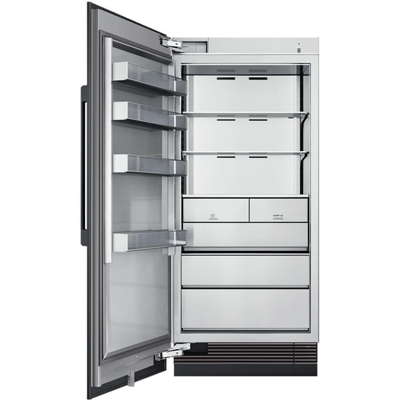 Dacor DRZ36980LAP 36 Contemporary Series Column Freezer with 21.1 cu. ft. Capacity  Side LED Lighting  Precise Cooling  Easy Open Door  Sabbath Mode and Dual Icemaker  in Panel Ready with Left Hinge