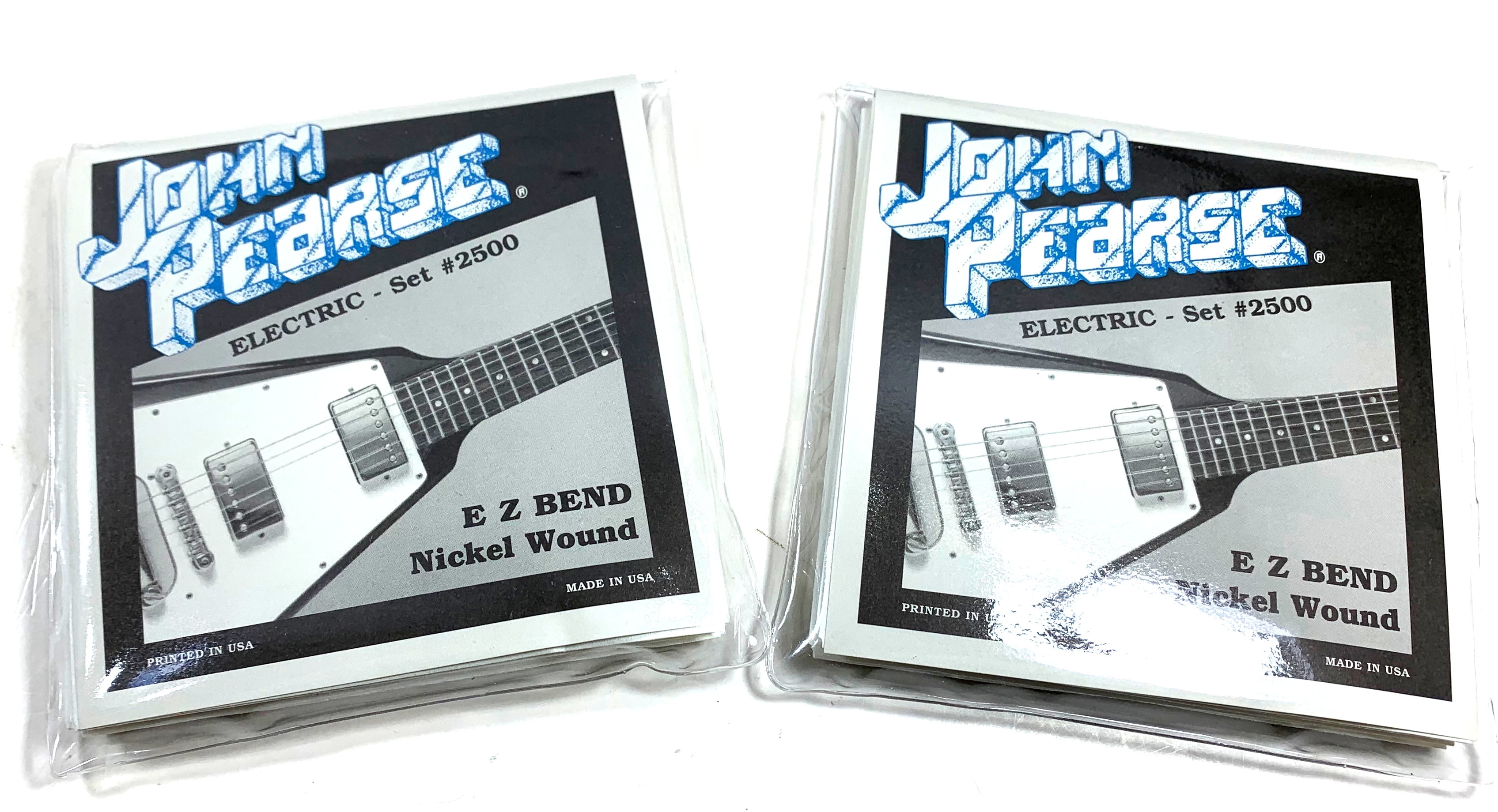 John Pearse Guitar Strings 2-Pack Electric EZ Bend Nickel Wound