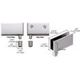 thumbnail image 3 of CRL EH324 Chrome Wide Glass Door Pivot Hinge - pack of 2, 3 of 6