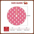 thumbnail image 2 of Sikiie Dots On Rose Red Background Nativity Christmas Tree Skirt, Jesus Christian Winter Holiday Tree Mat Decoration(30-48IN)48", 2 of 6