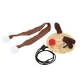 thumbnail image 3 of Decoración de reptiles, gorro de Papá Noel con forma de dragón barbudo, conjunto de bufanda y sombrero de paja para reptiles, ropa de disfraz de Navidad para reptiles, rendimiento finamente ajustado, 3 of 12