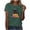 A142 Green Halloween Black Cat Witch, variant on JOANKDMI Halloween Black Cat Witch Hat Shirt for Women Cute Pumpkin Graphic Tees Short Sleeve Fall Casual Tops Crewneck Haunted House Holiday Festive Apparel