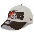 thumbnail image 3 of Men's New Era Stone/Brown Cleveland Browns 2023 NFL Draft 39THIRTY Flex Hat, 3 of 5