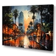 thumbnail image 2 of Designart "Urban Miami s Palms A Tropical Oasis I" Cityscapes Wall Art Print, 2 of 5