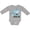 AC-Heather Grey, variant on Inktastic My Grammy Loves Me with Cute Sharks Boys or Girls Long Sleeve Baby Bodysuit