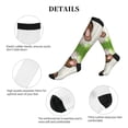 thumbnail image 5 of Lsque Brown Bunny Pattern Sport Compression Socks for Men & Women 15-20 mmHg Knee High Nurse Pregnant Running Medical and Travel Athletic, 5 of 6