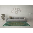thumbnail image 3 of Ahgly Company Indoor Rectangle Persian Turquoise Blue Traditional Area Rugs, 8' x 10', 3 of 4