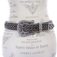 thumbnail image 3 of Western Cowgirl Faux Alligator Rhinestone Studded Leather Belt, 3 of 4