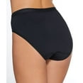 thumbnail image 3 of Women's Vanity Fair 13164 Comfort Where It Counts Modern Hi-Cut Panty (Midnight Black 9), 3 of 3