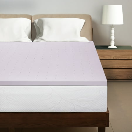 Best Price Mattress 1.5 Inch Lavender Infused Memory Foam Bed Topper Cooling Mattress